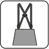 Tipoia Ortopédica com Suporte Duplo - Passo 1: Alongue as alças mantendo-as nas fivelas plásticas.