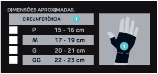 Imobilizador de Punho Direito Linha PRO Preto