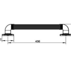 Alternative view of Barra de Apoio de PVC 45 cm