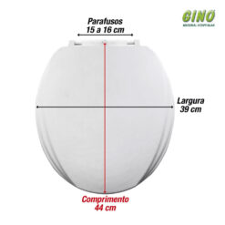 Assento elevado com tampa Mebuki 13,5cm