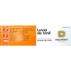 Luvas Vinil com pó Descarpack Tam. P