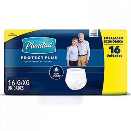 Plenitud Pants Protect Plus Unissex Tam. G/XG com 16 unidades