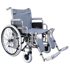 Aluguel cadeira de rodas Comfort Obeso - Cinza