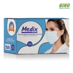 Máscara Tripla Descartável Medix