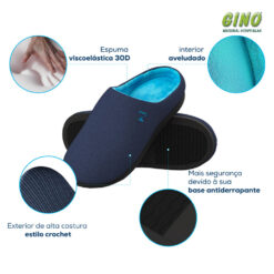 Pantufas de espuma viscoelastica Therafly