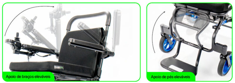Cadeira de rodas motorizada ultra compacta Livi Linha Fit