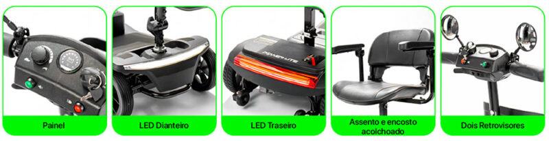 Scooter Desmontável Lumus Linha Fit