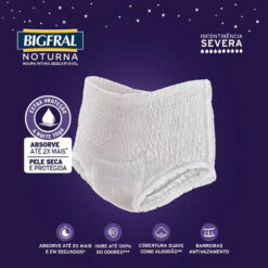 Bigfral Noturna Roupa Íntima Descartável G-XG 7 Unidades