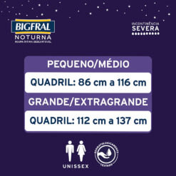 Bigfral Noturna Roupa Íntima Descartável P-M 7 Unidades